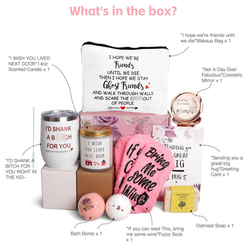Frerdui bestie gift set fuzzy socks for cozy celebrations