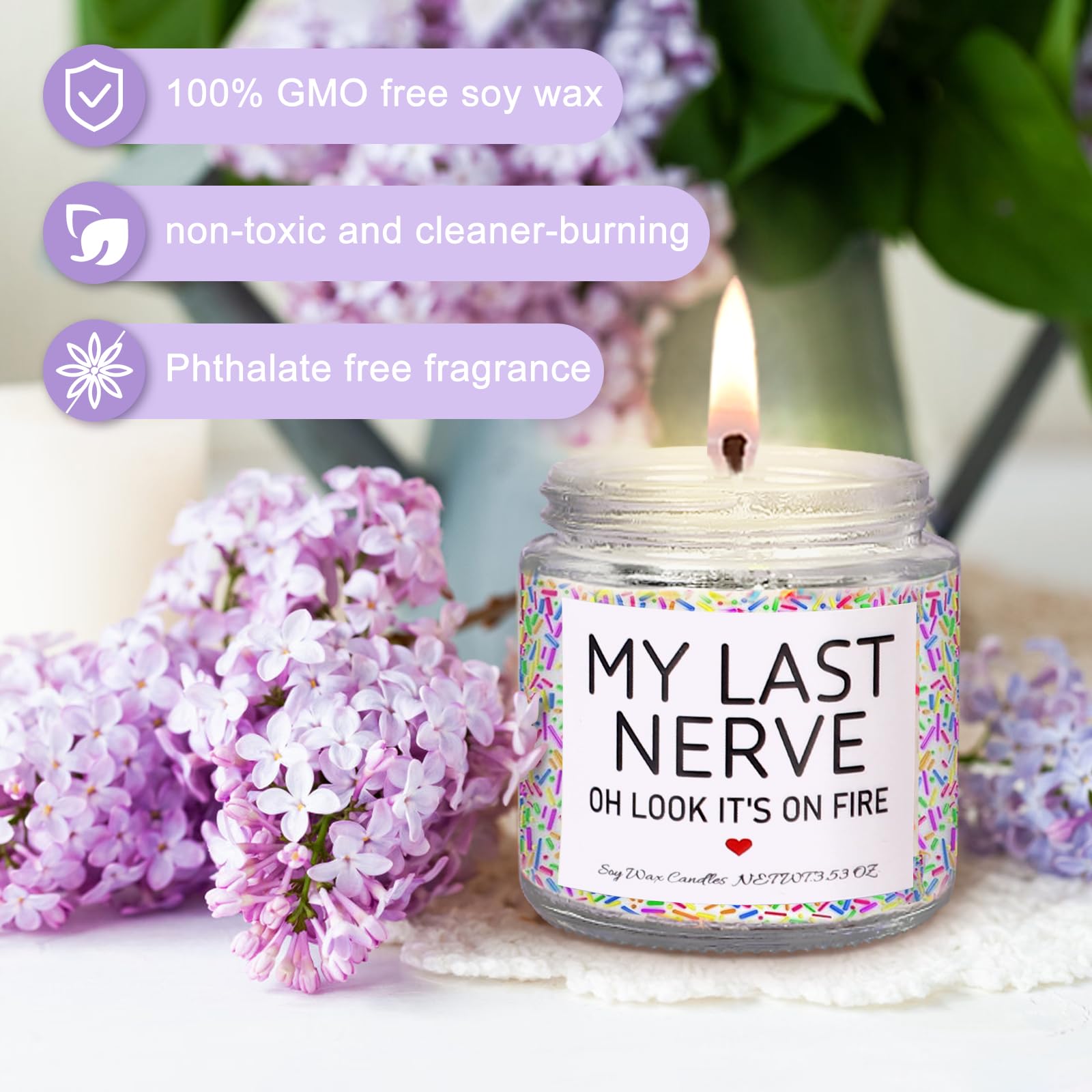 Frerdui scented candle creates a calming ambience anywhere