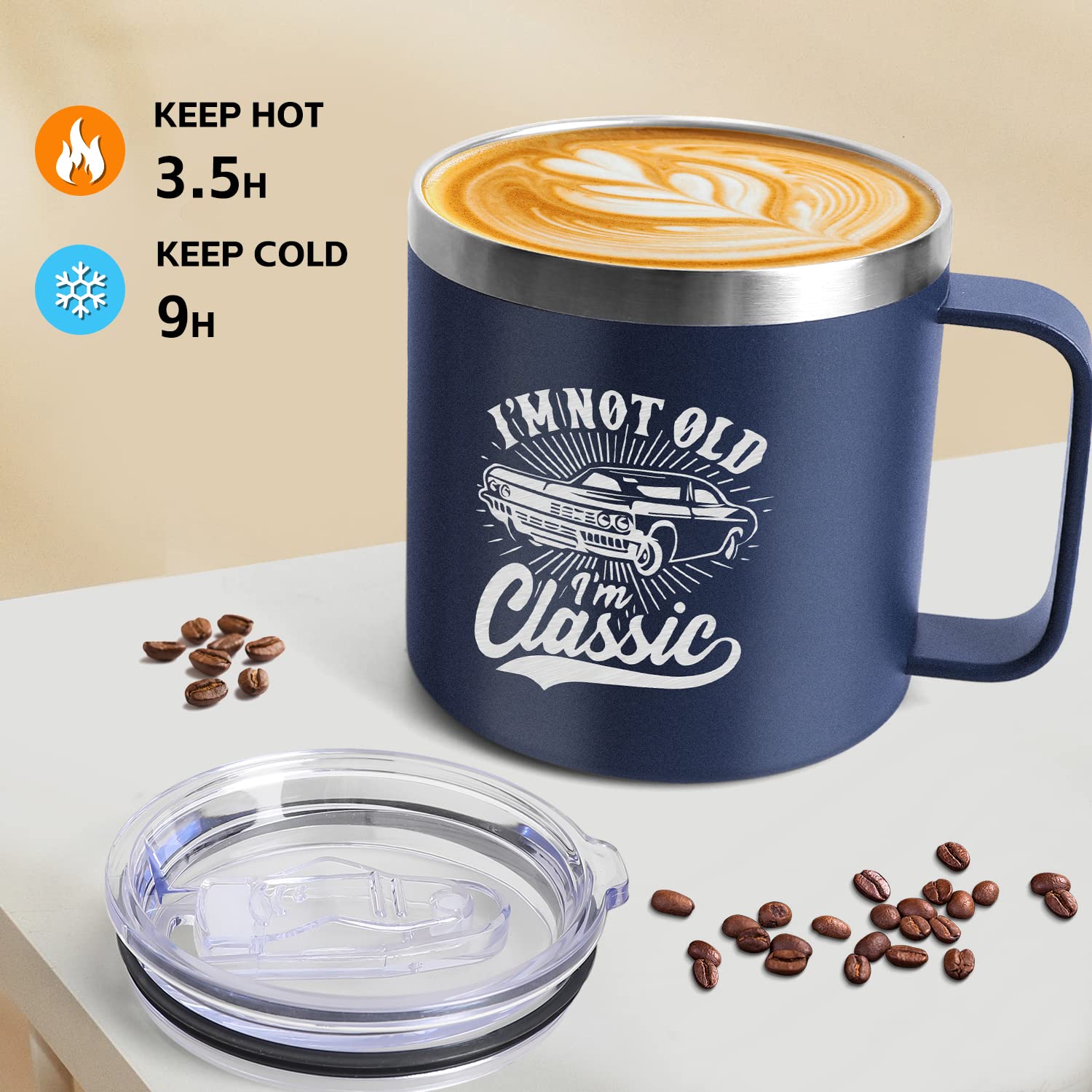 Frerdui leak-proof mug keeps drinks secure during travel.