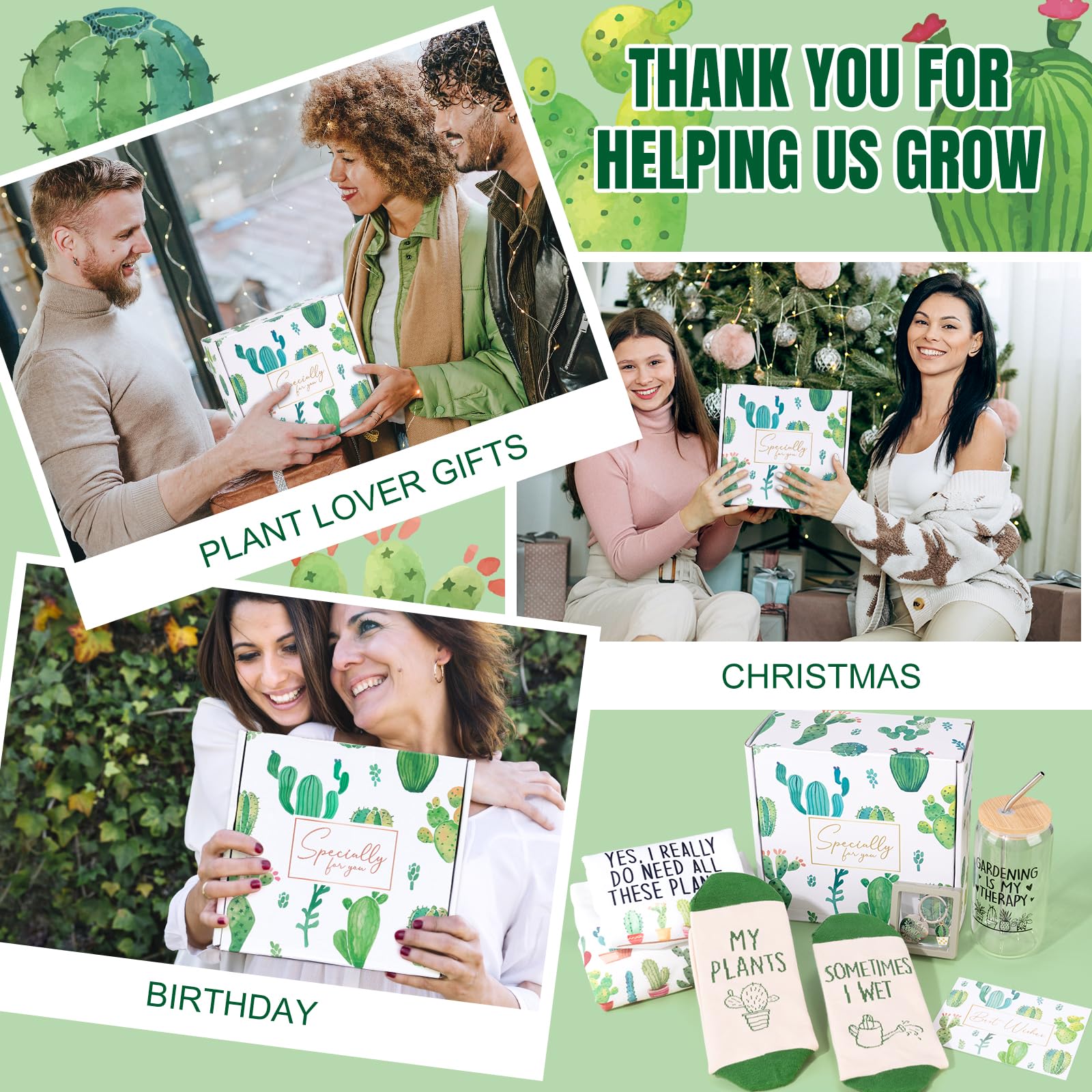 Frerdui Plant Lover Gift bundled set image, stylish plant-themed gifts ready to gift