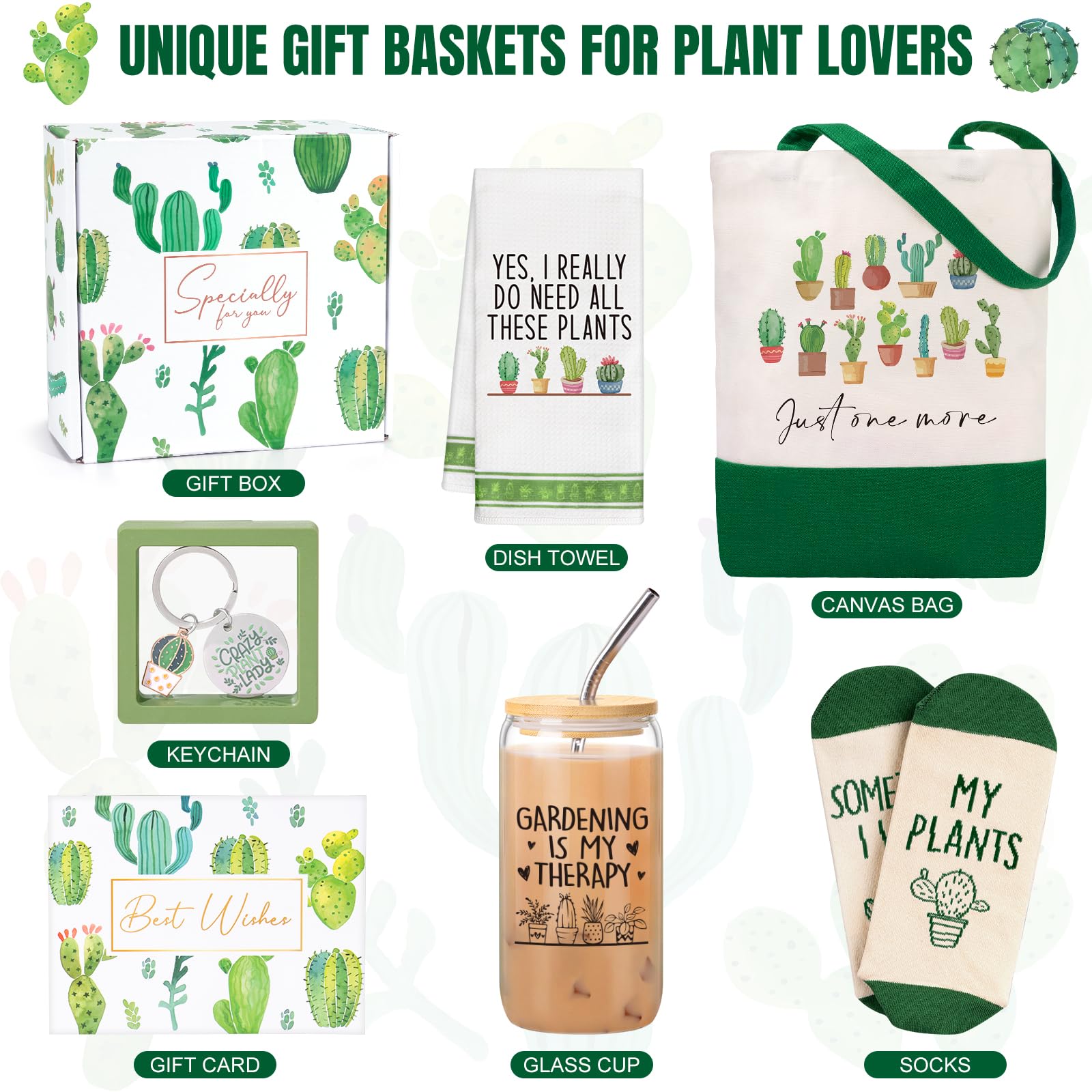 Frerdui Plant Lover Gift dish towel with plant motif, handy for kitchen tasks and decor