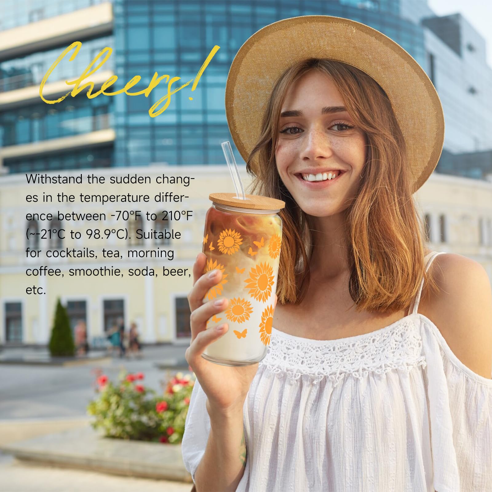 Frerdui sunflower candle adds warm ambiance to any room.