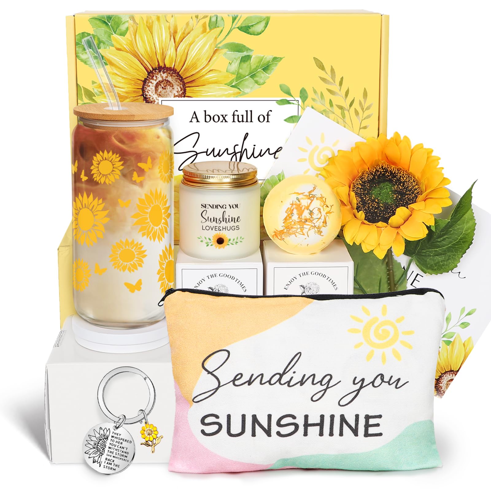 Frerdui sunflower gift box packaging ready to gift for her.