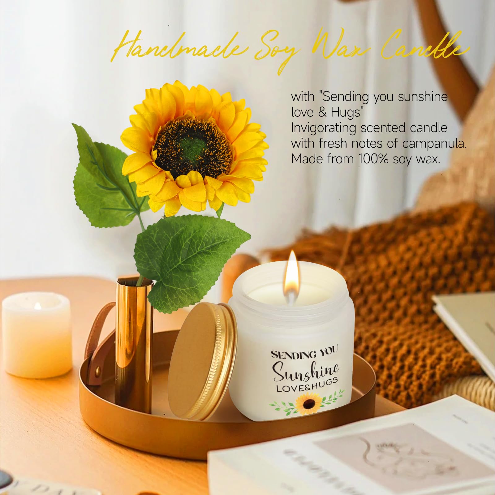 Frerdui sunflower keychain brightens daily accessories.