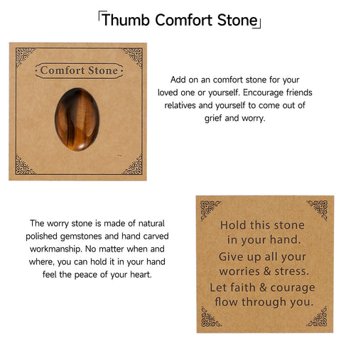 Frerdui tiger eye comfort stone provides grounding touch during reflection