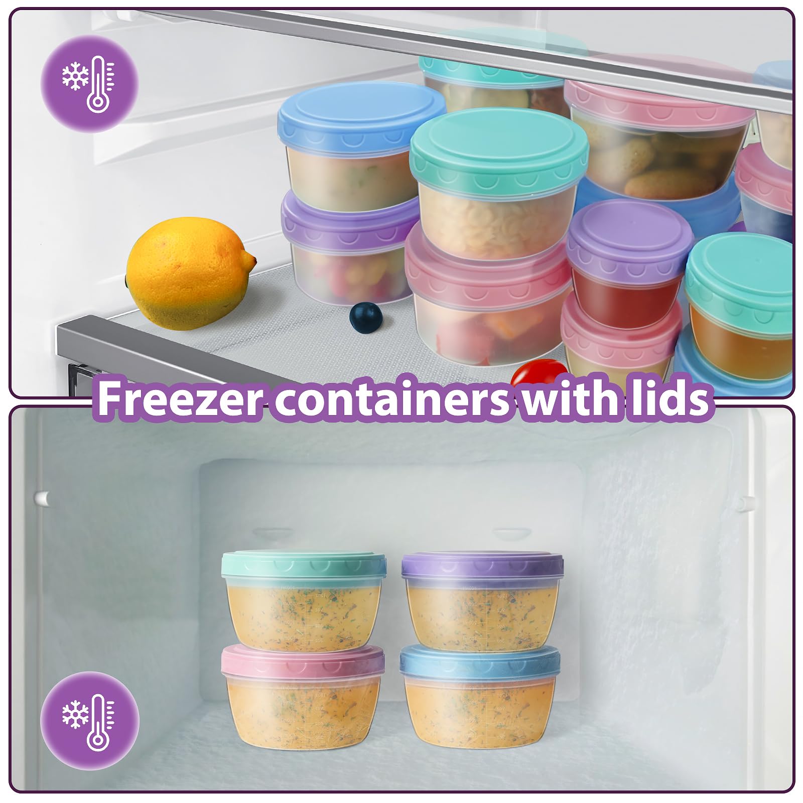 Freshmage 10oz container for leftovers and snacks organized