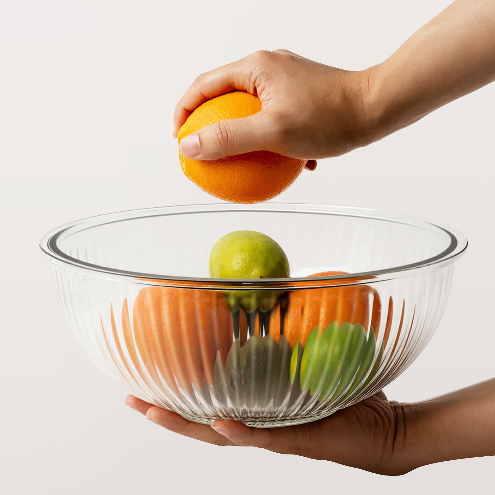 Freshmage glass bowls are BPA-free and dishwasher safe for easy cleanup.