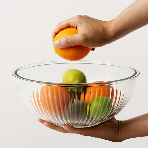 Freshmage glass bowls are BPA-free and dishwasher safe for easy cleanup.