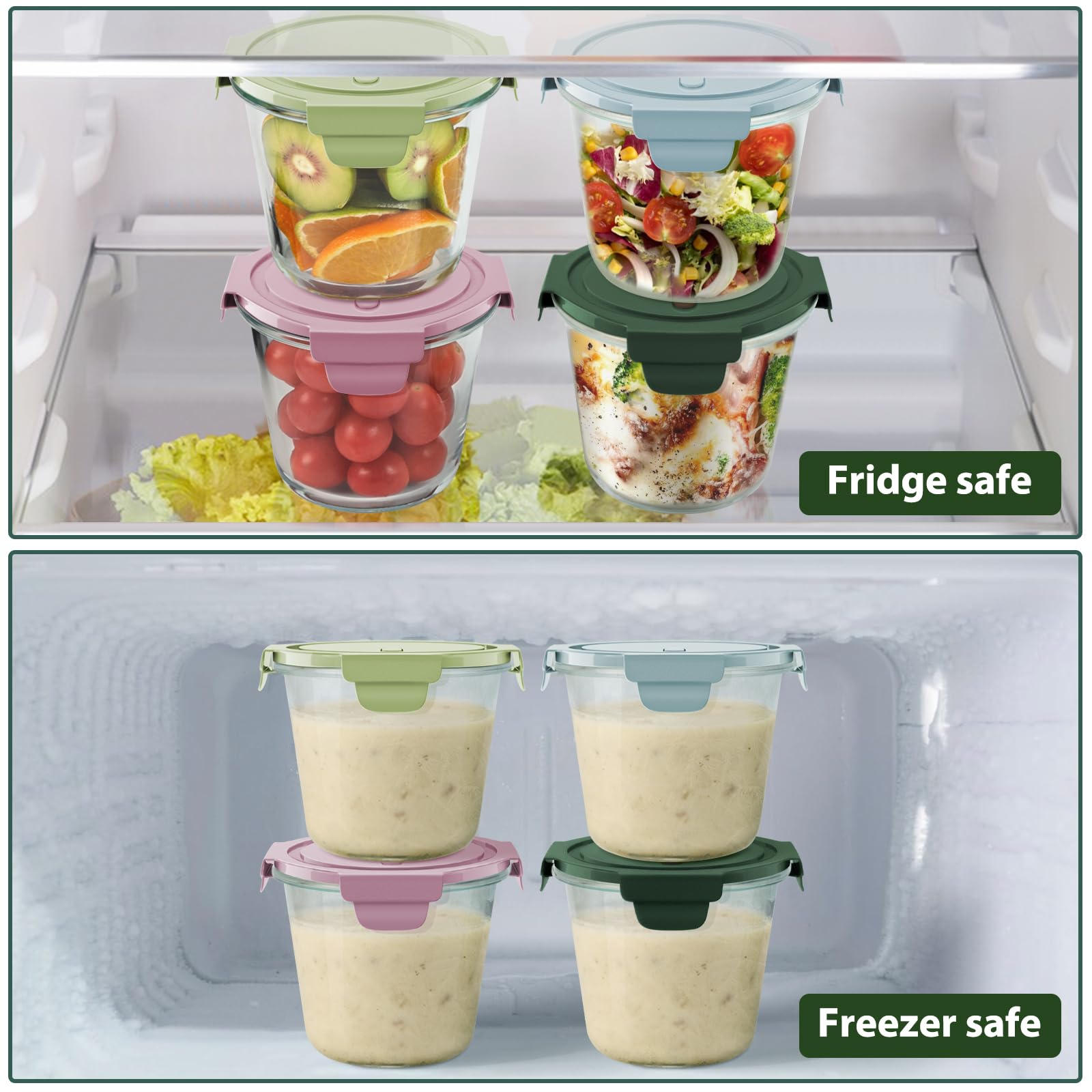 Freshmage borosilicate glass for durable, temperature-tolerant food storage