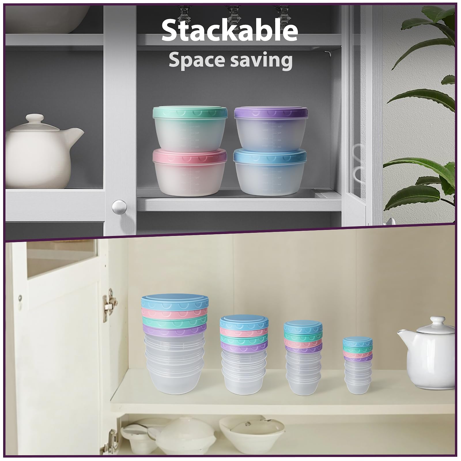 Freshmage BPA-free PP-5 plastic for safe freezer to microwave use