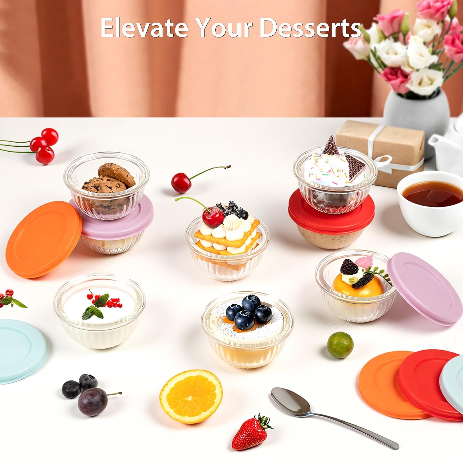 Freshmage clear glass shows contents at a glance for quick prep.