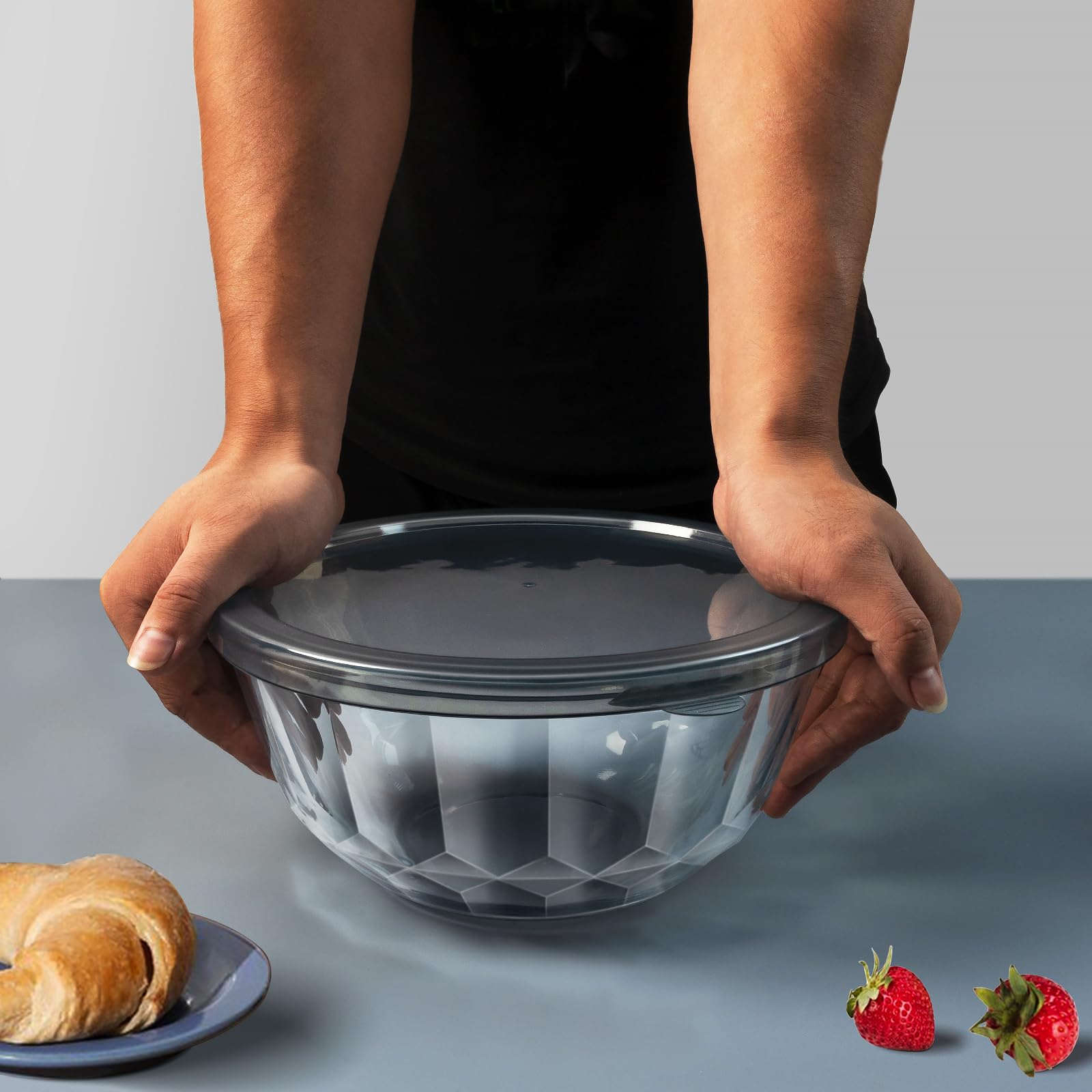 Freshmage nesting bowls in a dishwasher-safe set for easy cleanup.