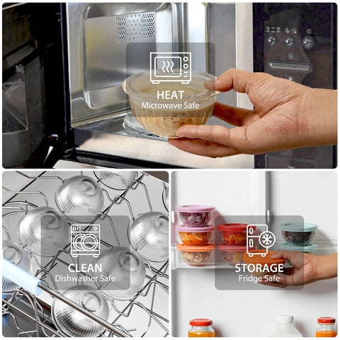 Freshmage distinct lids for easy content identification.