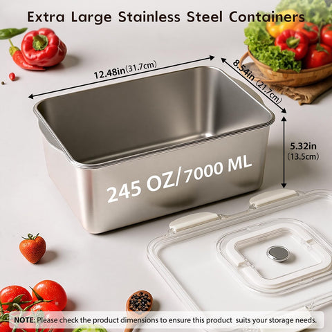 Freshmage extra-large roasting container ideal for turkey and family meals.