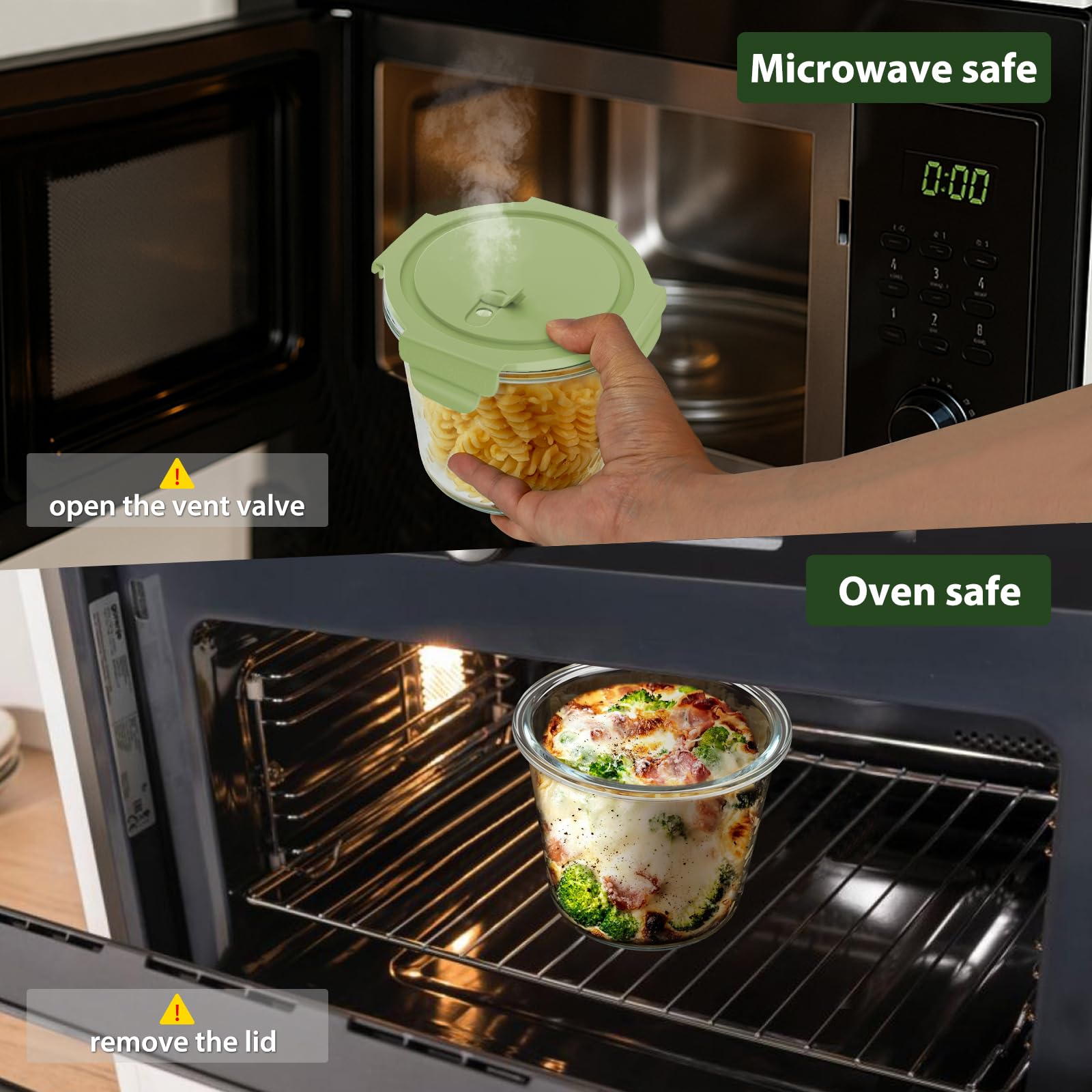Freshmage containers safe for fridge and freezer, preserving freshness