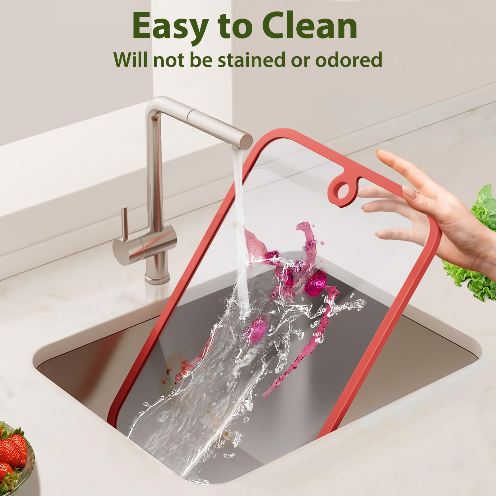 Freshmage glass board is dishwasher safe for quick cleanup
