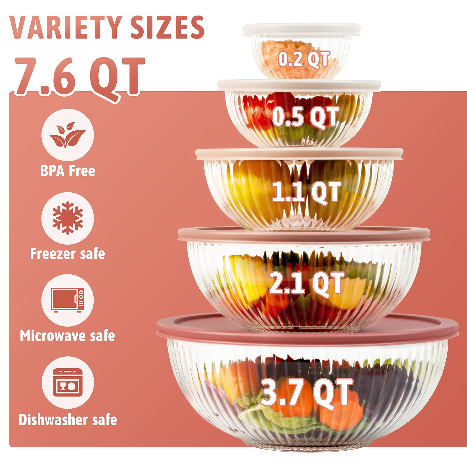 Freshmage 0.2 qt bowl with lid for precise small-batch prep and sauces.