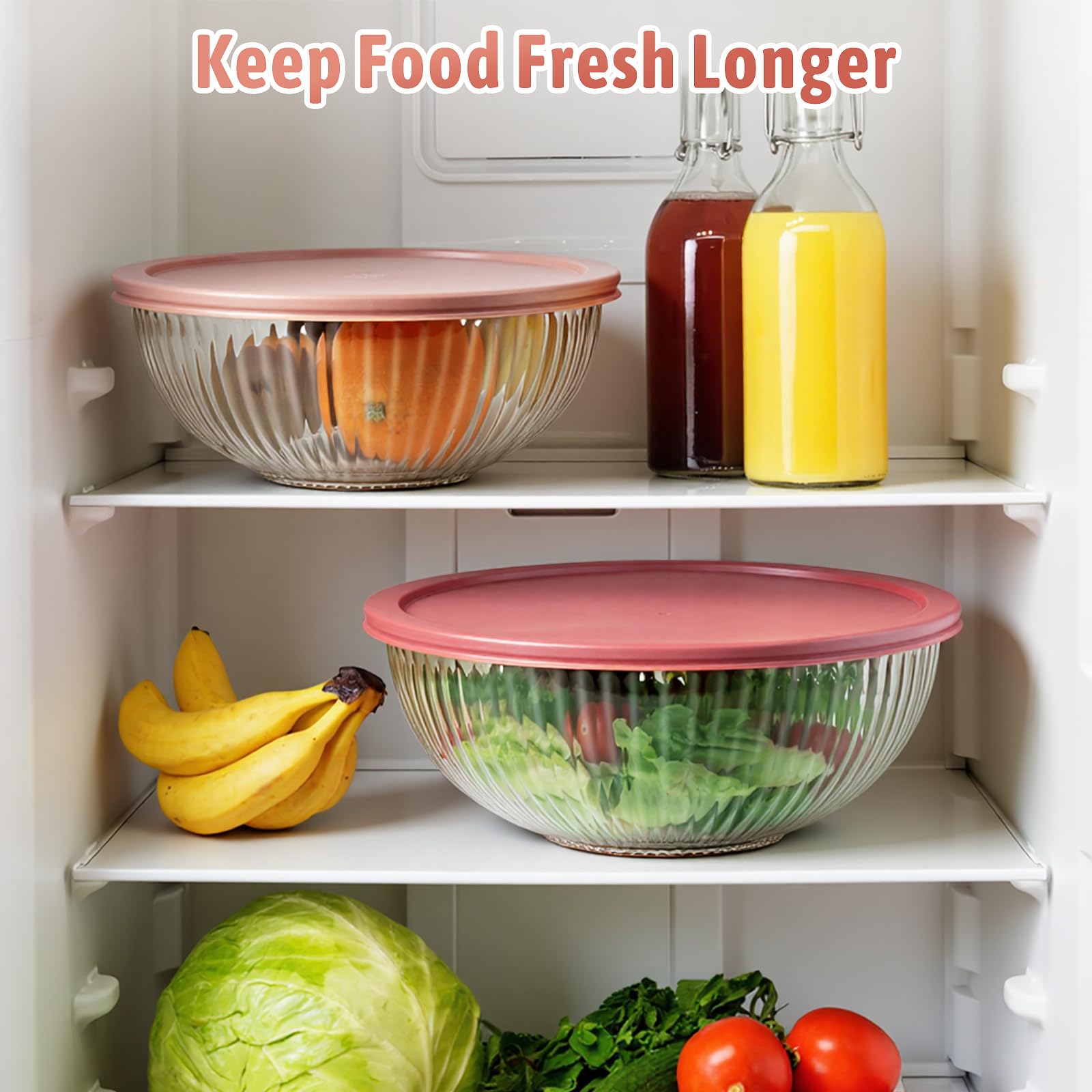 Freshmage 1.1 qt bowl with lid suitable for batter prep and snacks.