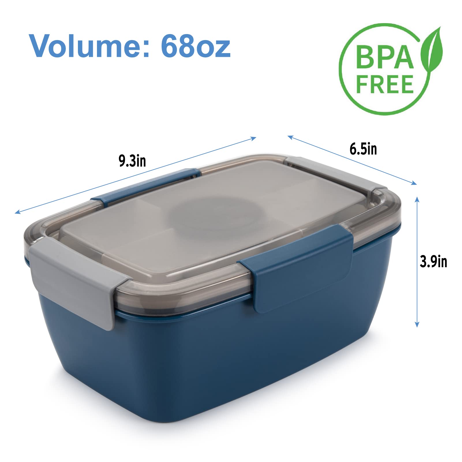 Freshmage portable salad box ready for work or travel in a bag.