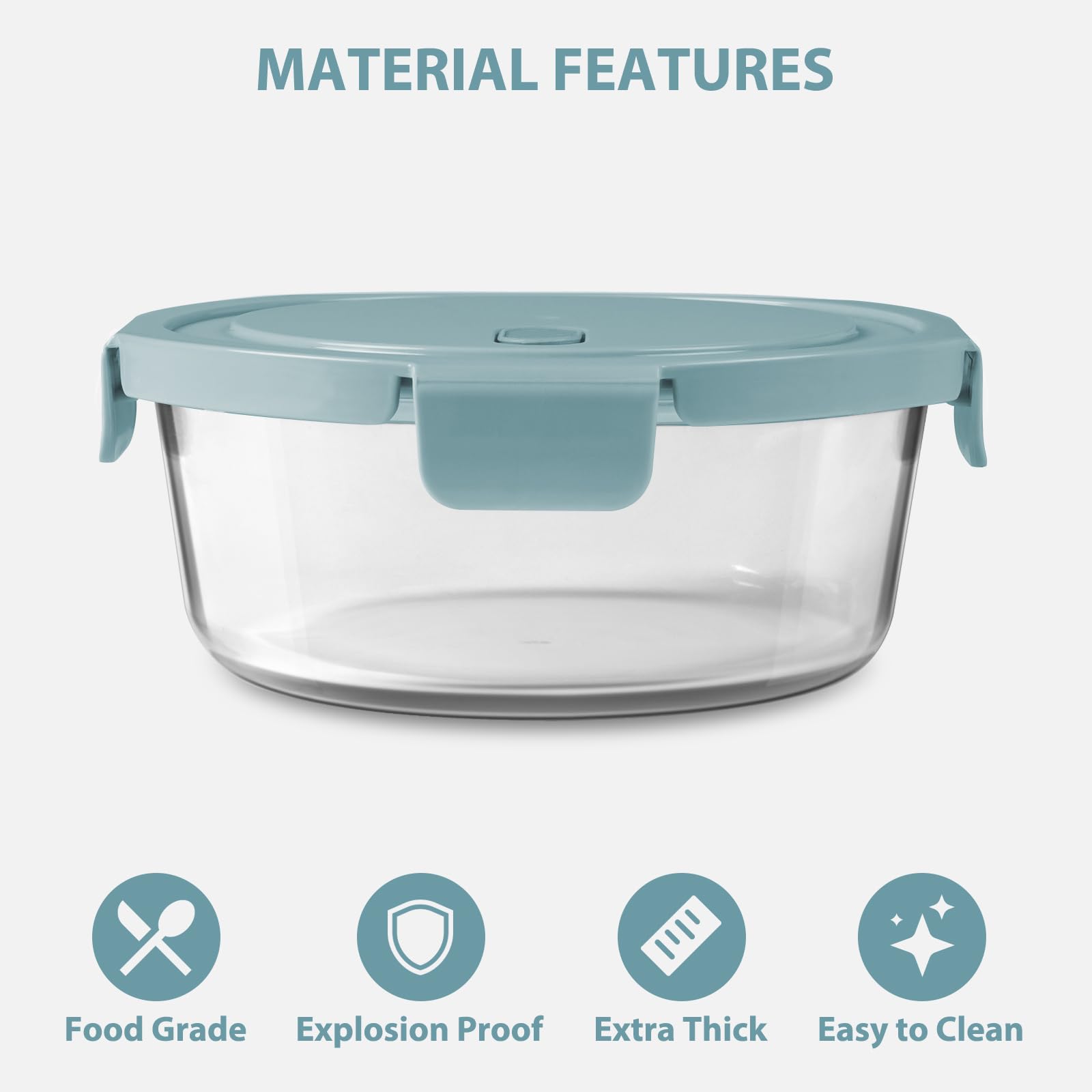 Freshmage round soup container perfect for lunches and meal prep.