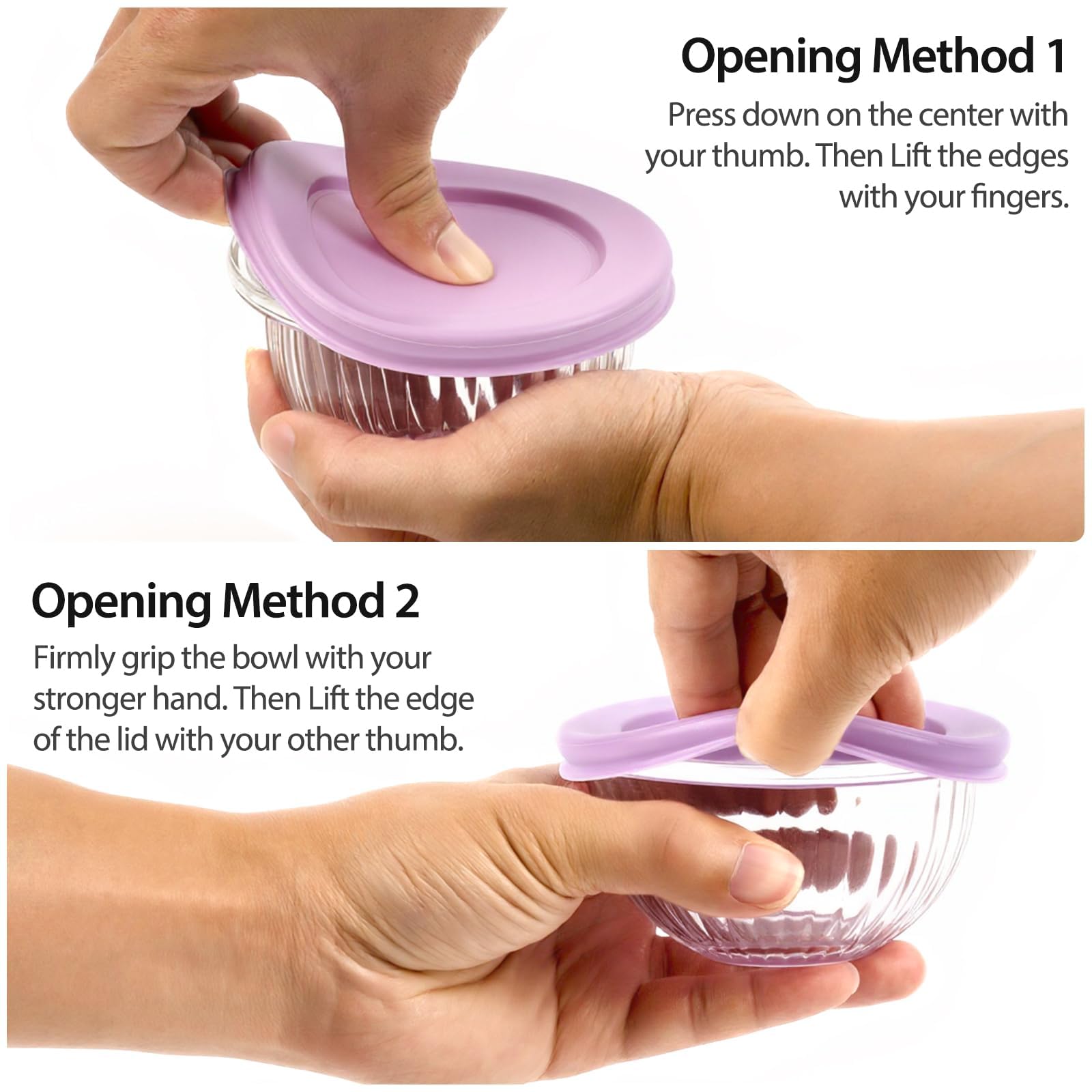 Freshmage bowls for snacks, dips, and nuts with lids.