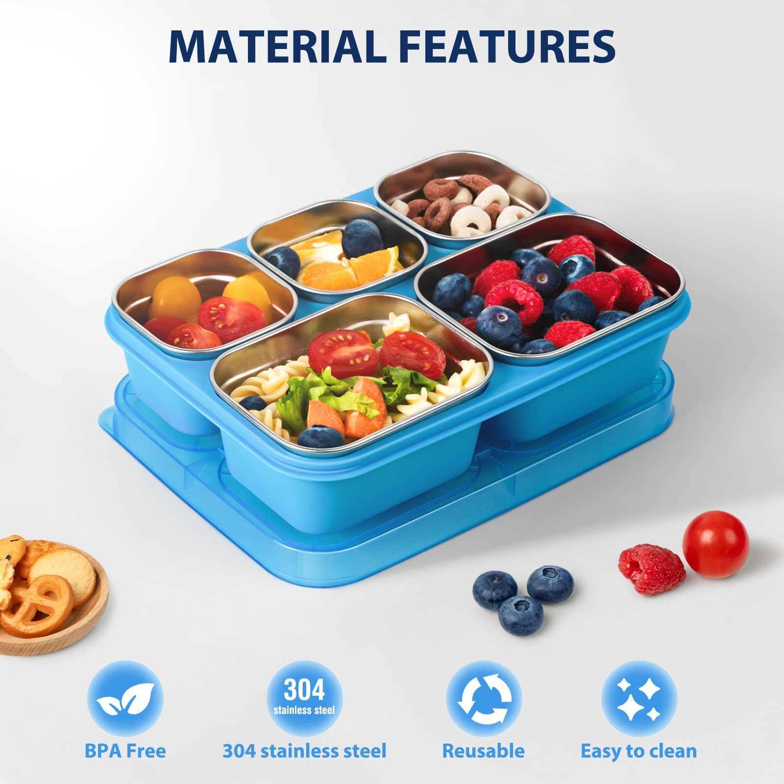 Freshmage Snackle Box is dishwasher-safe for quick cleanup after meals.