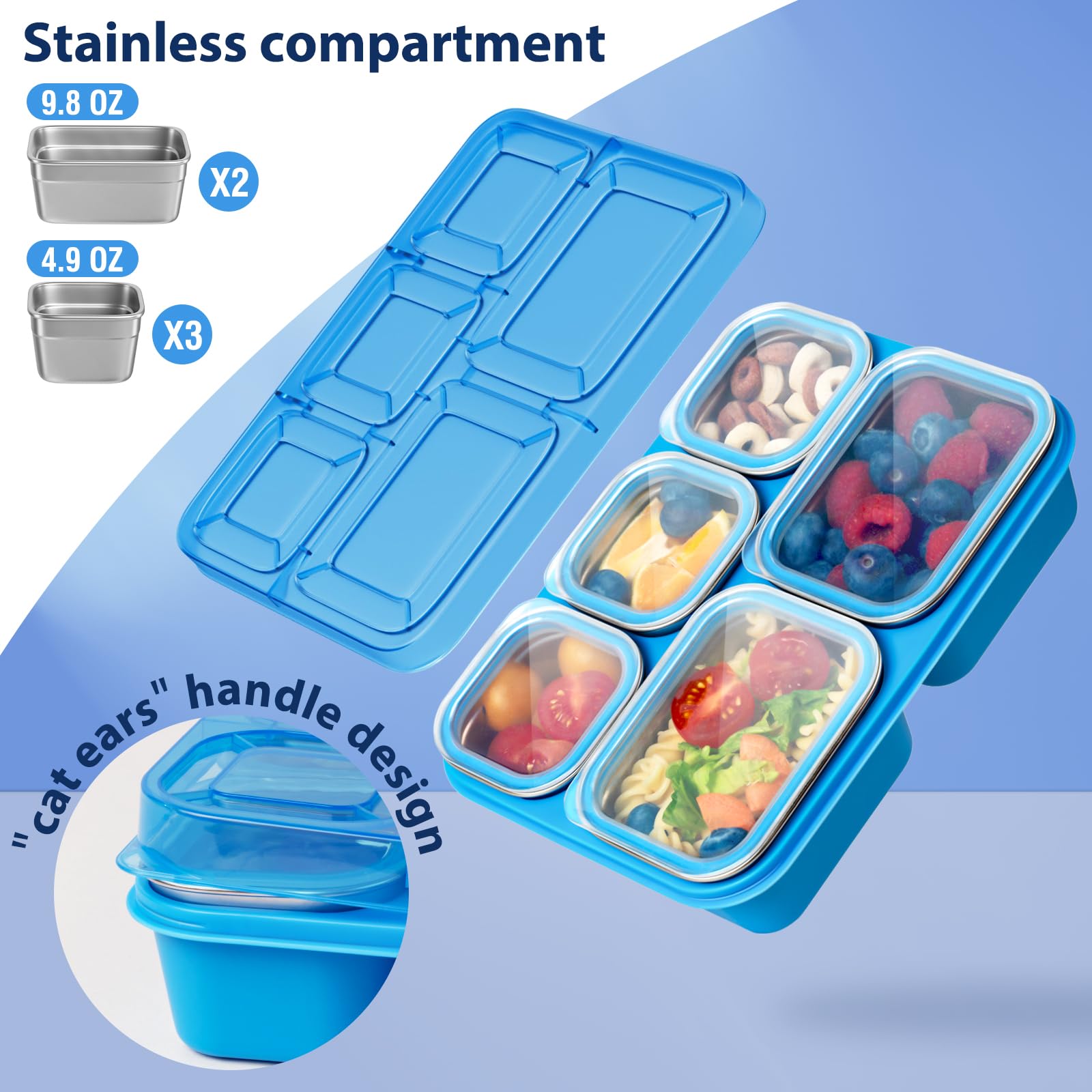 Freshmage Snackle Box is ideal for school lunches and on-the-go snacking.