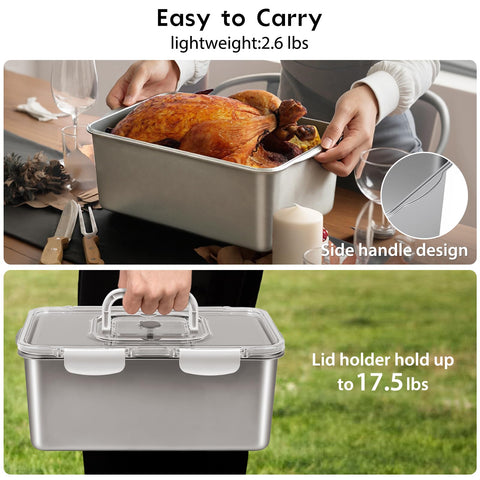 Freshmage stainless steel storage container offers durable, rust-free storage.