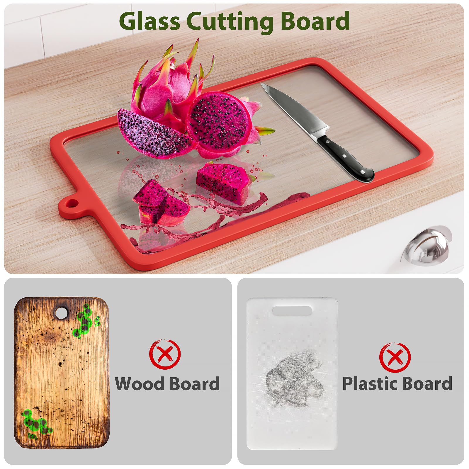 Freshmage tempered glass board serves as a durable hot-pot trivet