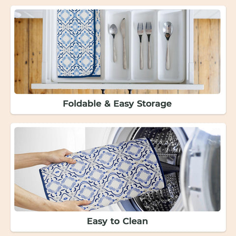 Freshmint 18x16 extra-large mat provides ample drying space