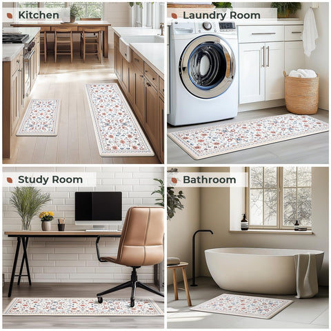 FreshMint compact 17x30 mat fits snugly by the sink or stove.