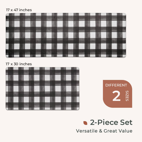 FreshMINT neutral plaid design fits modern farmhouse kitchens