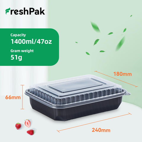 FRESHPAK 40-pack lids for secure, spill-free storage and easy stacking.