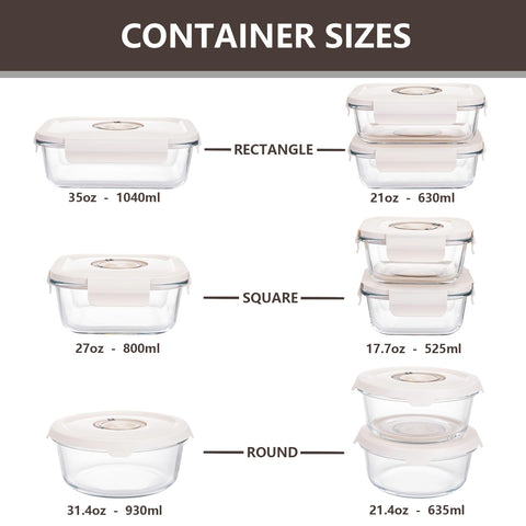 FreshSeal dishwasher-safe glass containers simplify post-meal cleanup.