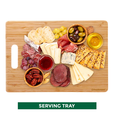 Freshware hanging hole aids organized storage and quick access.