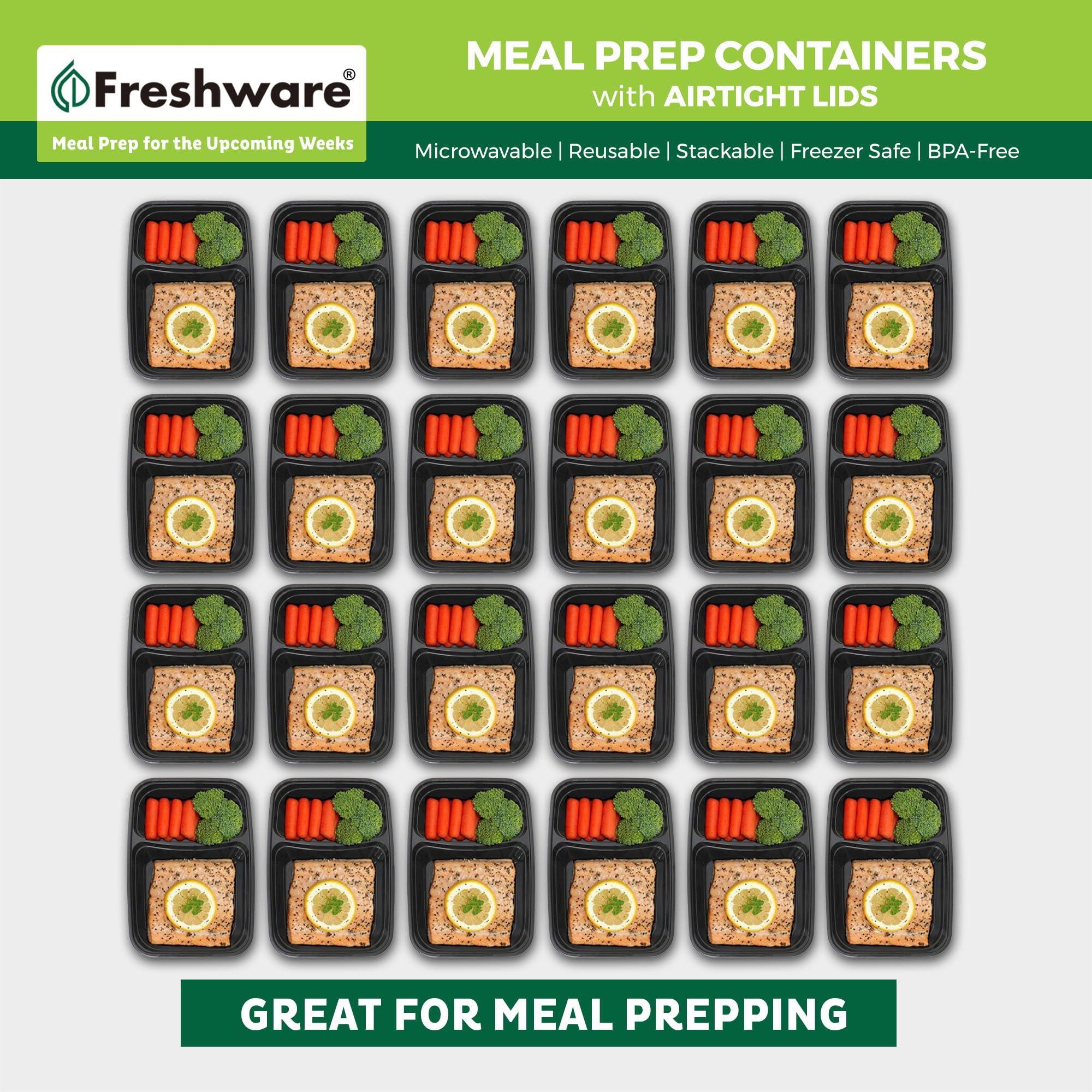 Freshware BPA-free lunch containers safe for everyday use