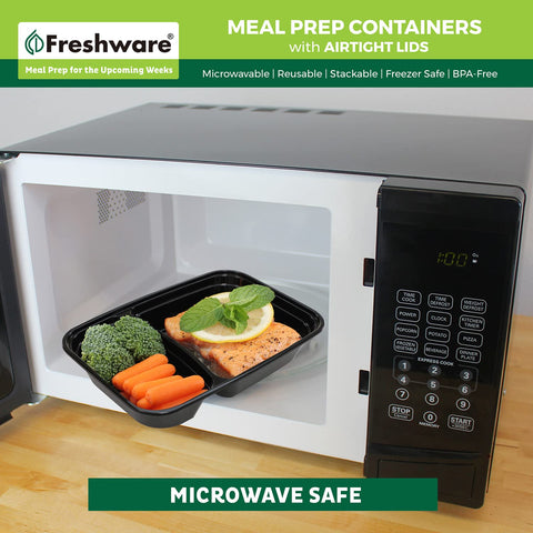 Freshware dishwasher-safe design makes cleanup quick after meals.