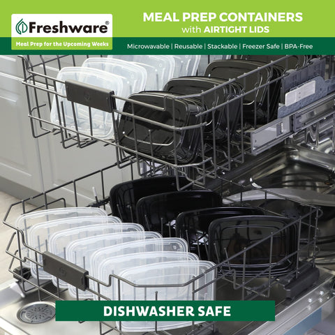 Freshware freezer-safe design lets you store prepped meals for future busy days.