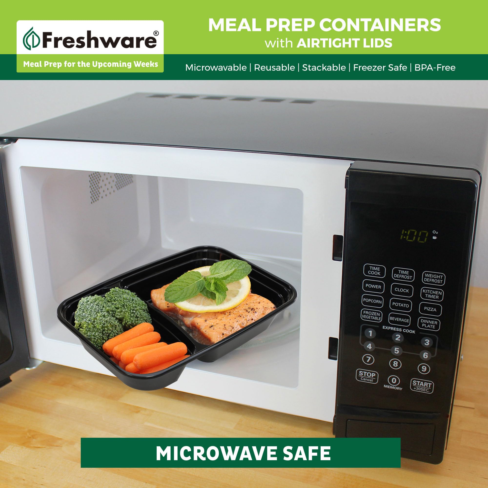 Freshware portable lunch box designed for work or school snacks