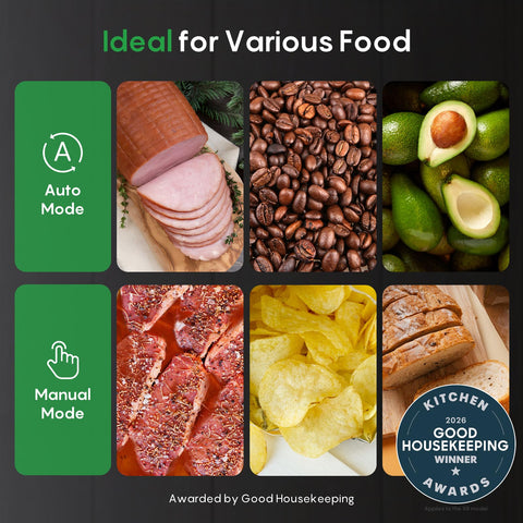 FRESKO vacuum sealer built-in bag cutter facilitates efficient bag prep.