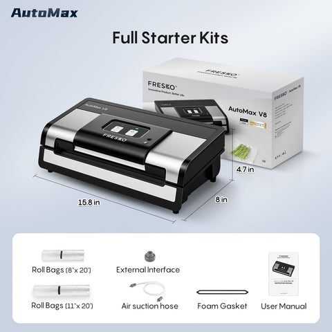 FRESKO vacuum sealer durable body designed for daily kitchen use and easy maintenance.