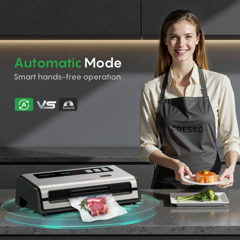 Built-in bag cutter and storage keep prep area organized