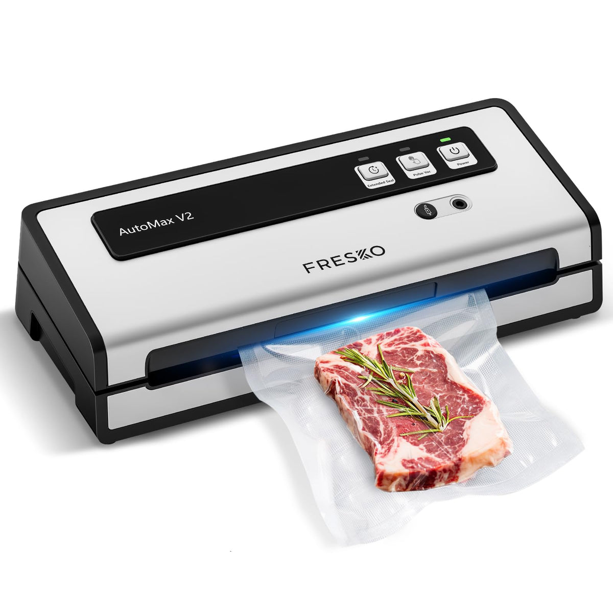 FRESKO vacuum sealer with automatic bag detection for fast, secure seals.