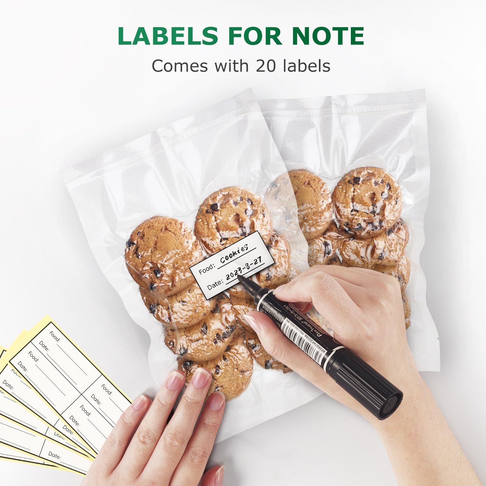 FRESKO easy-tear slit enables quick opening to access contents.