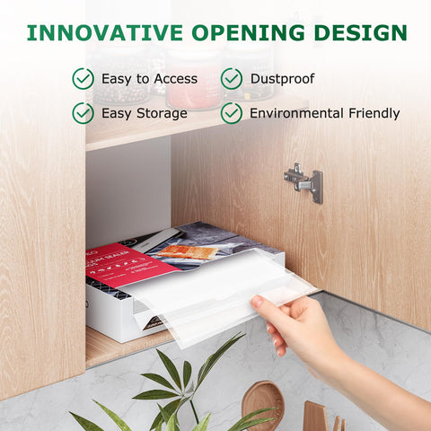 FRESKO bags offer universal compatibility for simple use with any vacuum sealer.