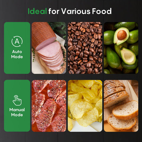 FRESKO vacuum sealer showing double heat seal for durable edges.