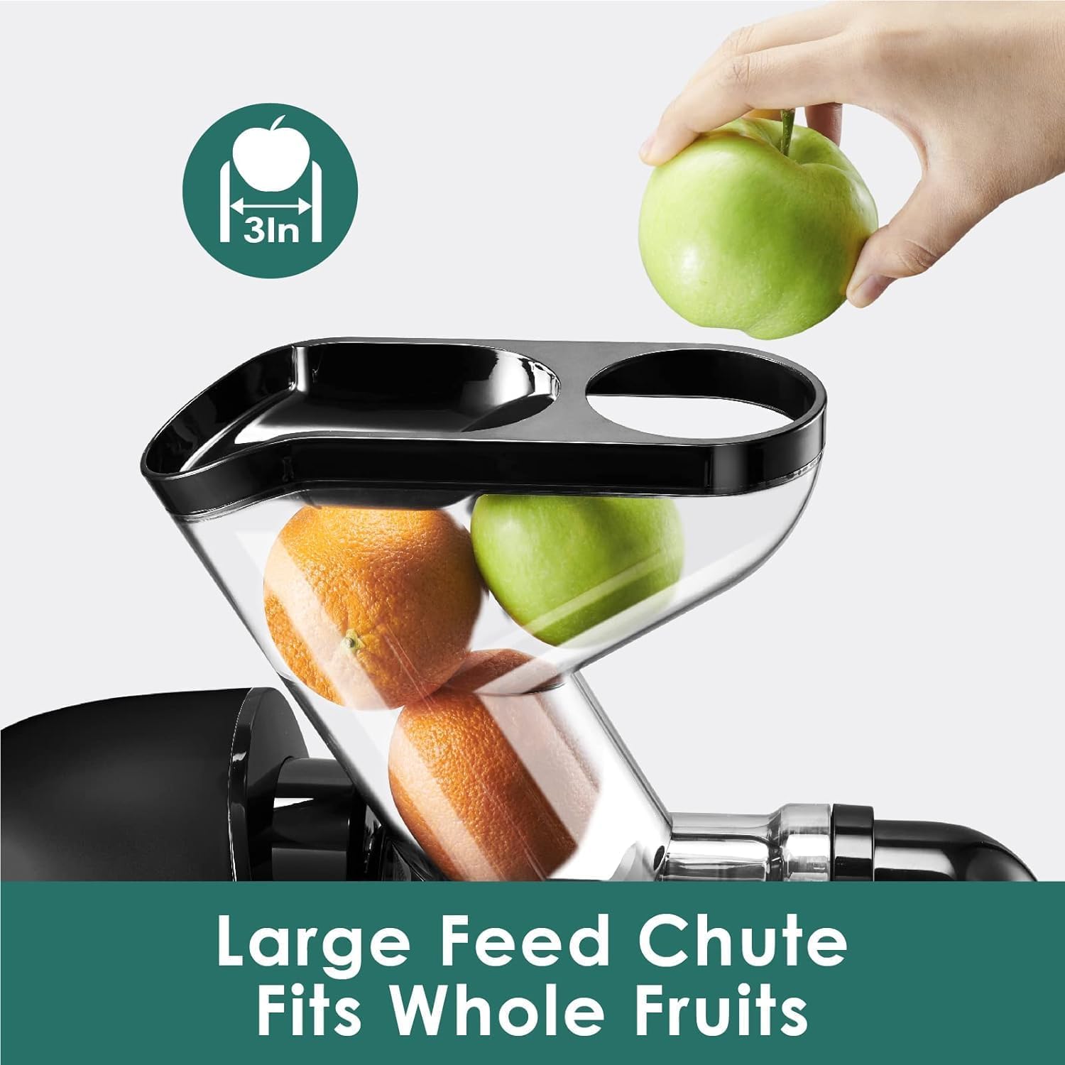 Fretta juicer BPA-free Tritan body ensures safe family juicing