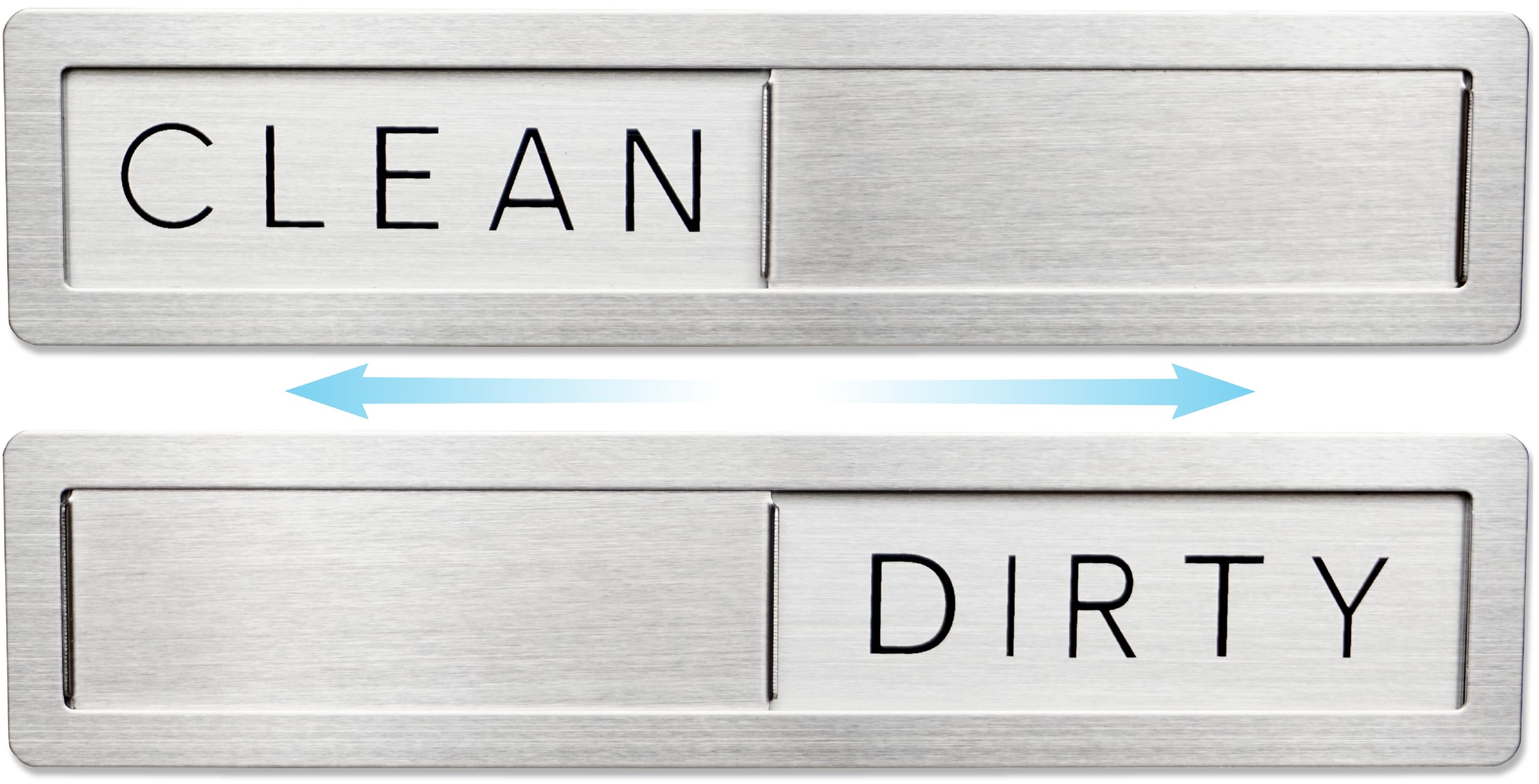 FridayVibez dishwasher magnet shows Clean on stainless steel for quick load status.