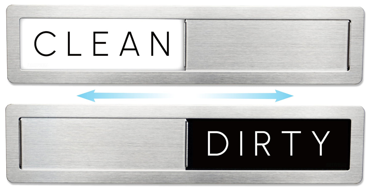 FridayVibez stainless dishwasher sign Clean/Dirty indicator for easy status at a glance
