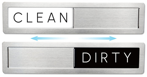 FridayVibez stainless dishwasher sign Clean/Dirty indicator for easy status at a glance